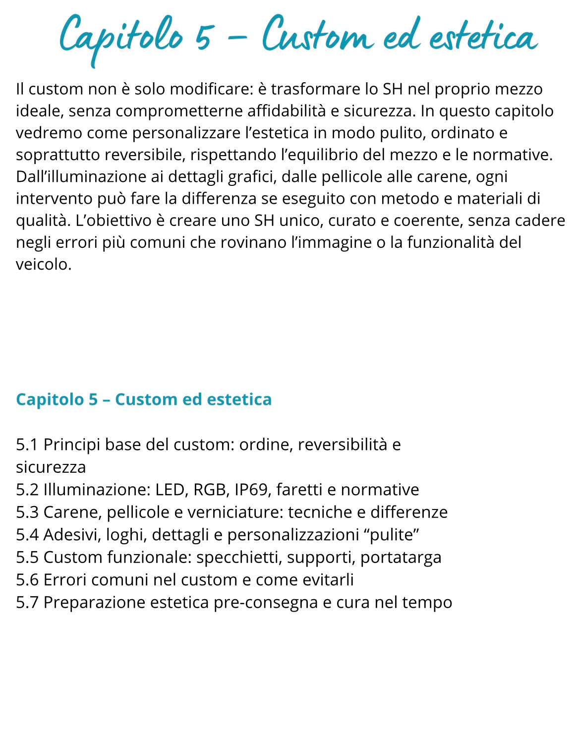 IL MANUALE DELL’ SH PERFETTO