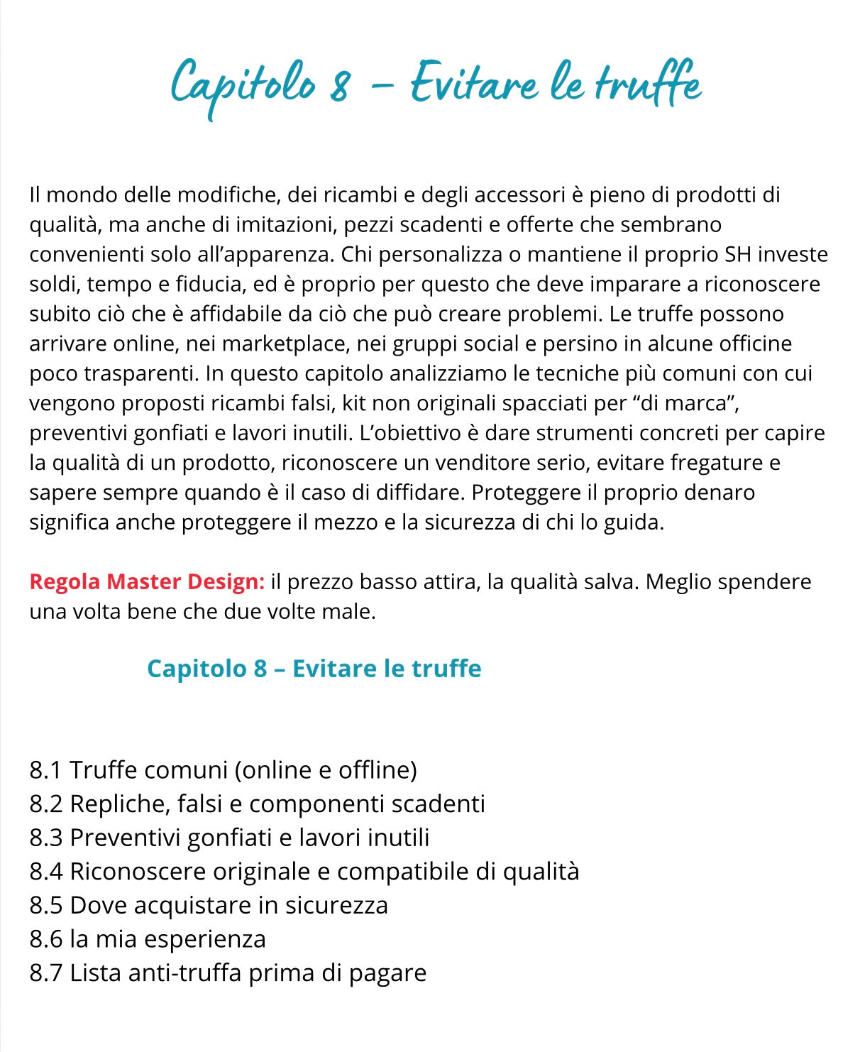 IL MANUALE DELL’ SH PERFETTO
