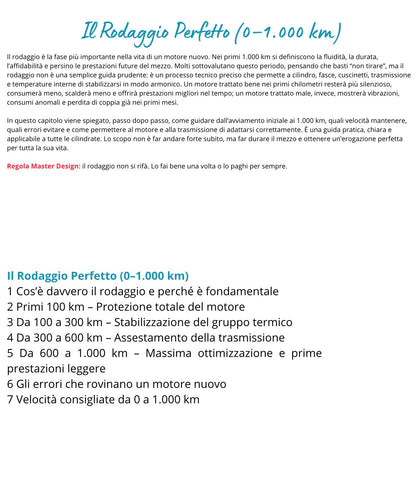 IL RODAGGIO PERFETTO